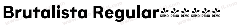Brutalista Regular字体转换